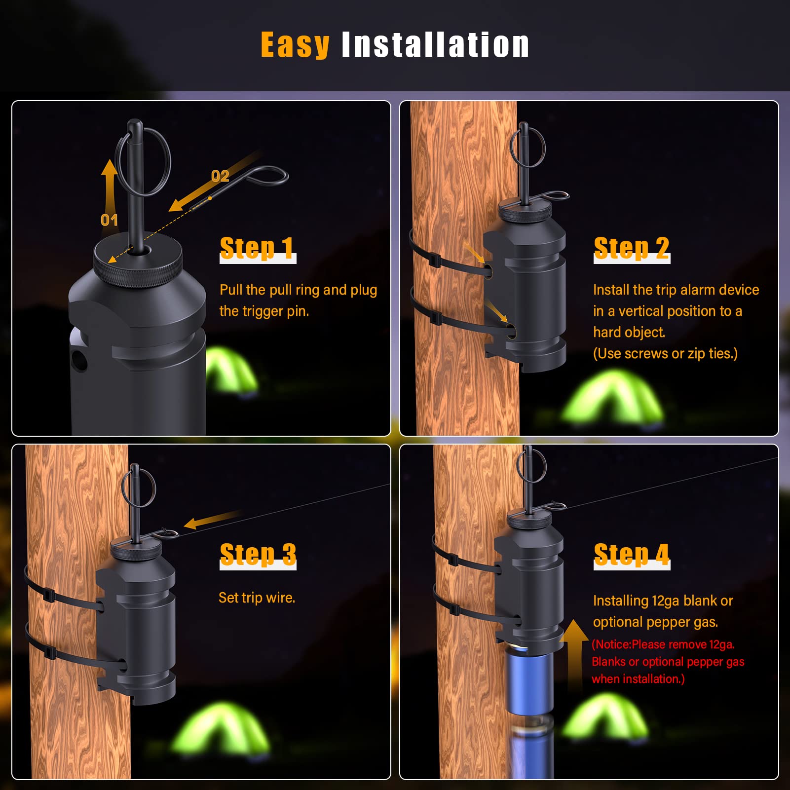 Perimeter Trip Alarm (Camp Safe Alarm)