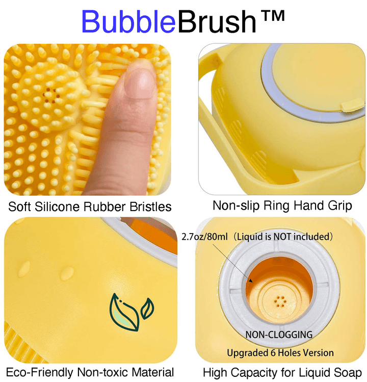 BubbleBrush | Silicone Brush for Easy Bathing