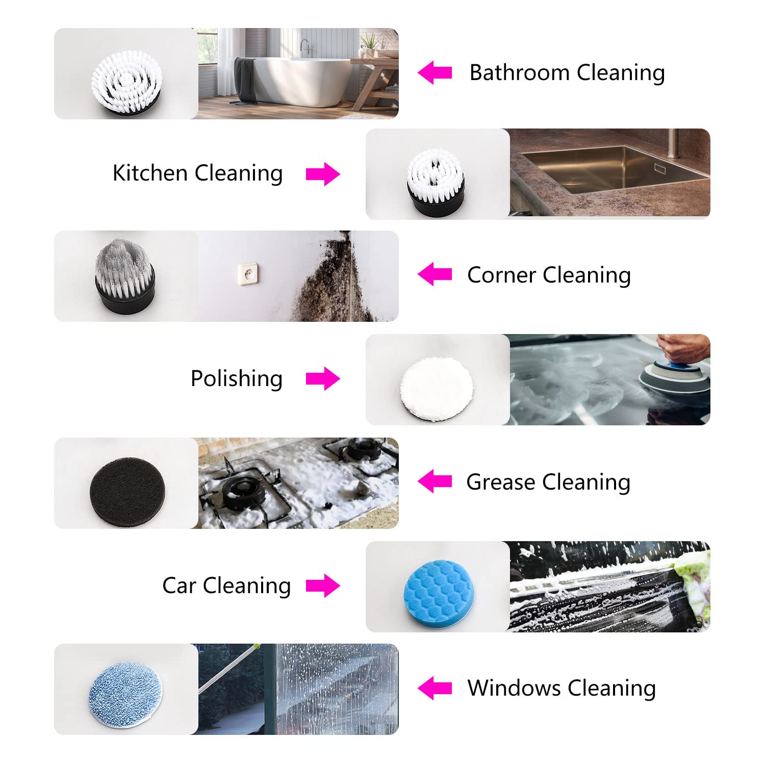 7 in1 Electric Magic Brush Cleaning Tool