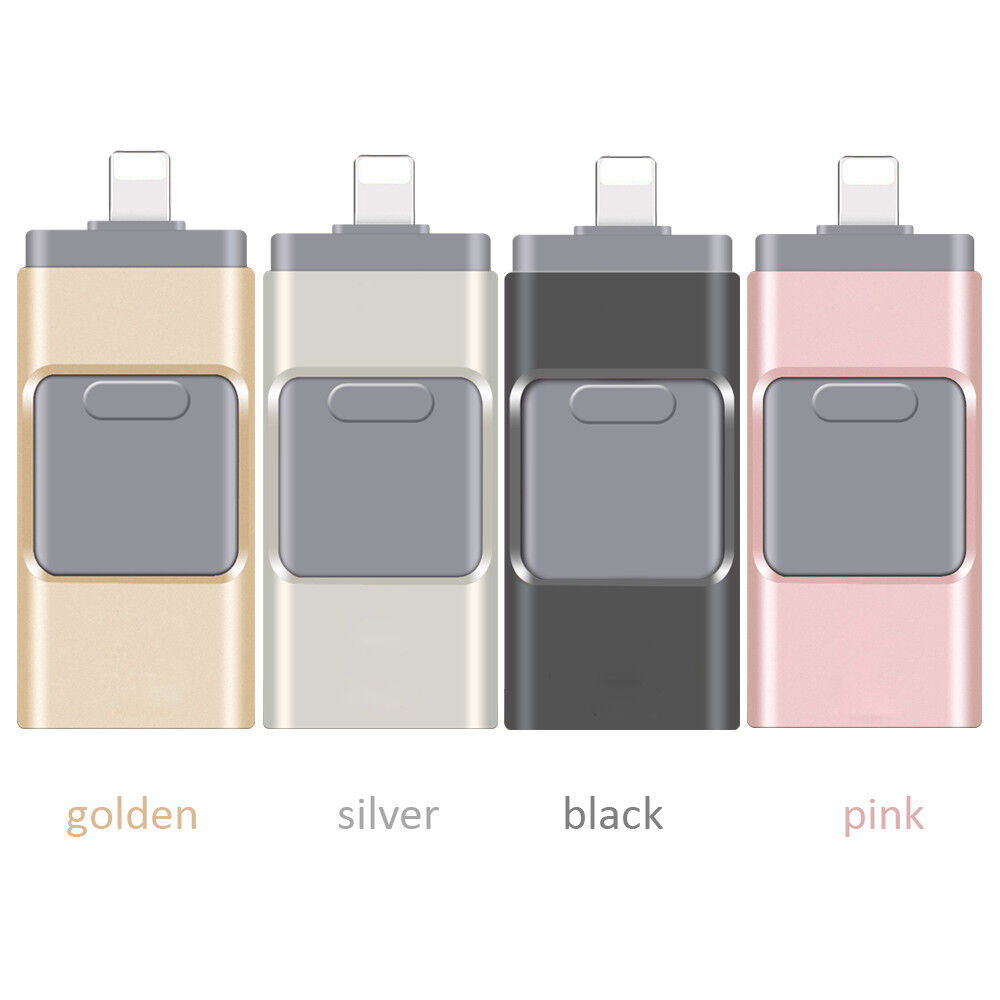 512GB i Flash Drive USB Memory Stick U Disk 3 in 1 For Android IOS iPhone PC LOT