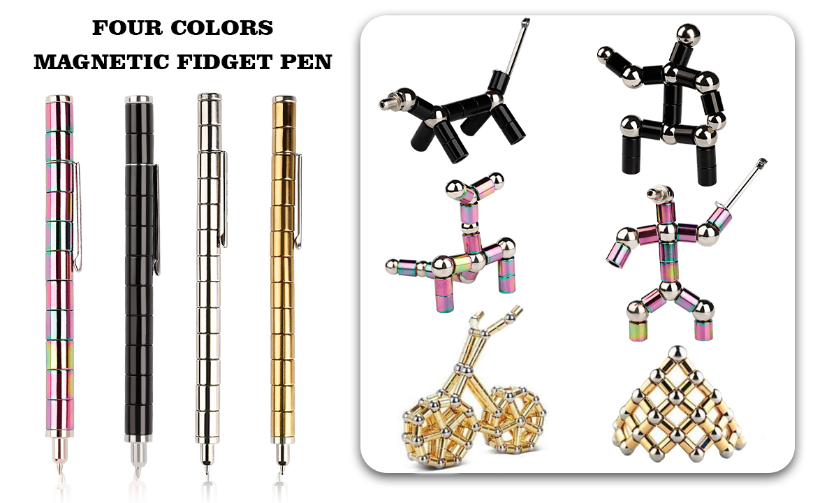 Multifunctional Deformable Decompression Magnet Writing Pen