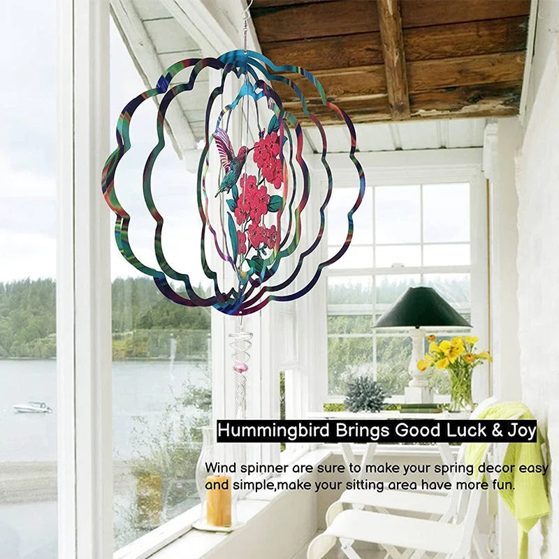 Hummingbird Wind Spinner