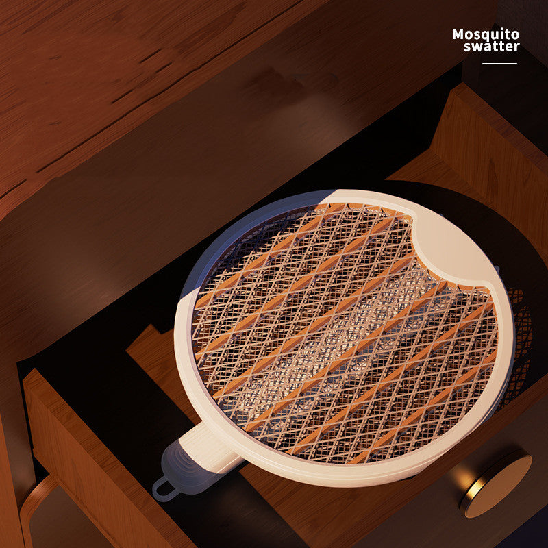ANGLE-ADJUSTABLE MOSQUITO KILLER RACKET