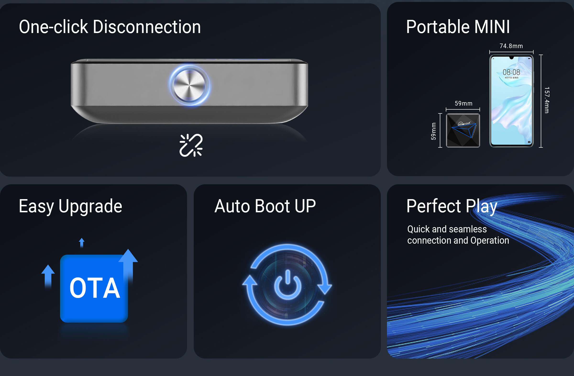 GEN2 CarPlay/Android Auto Wireless Adapter