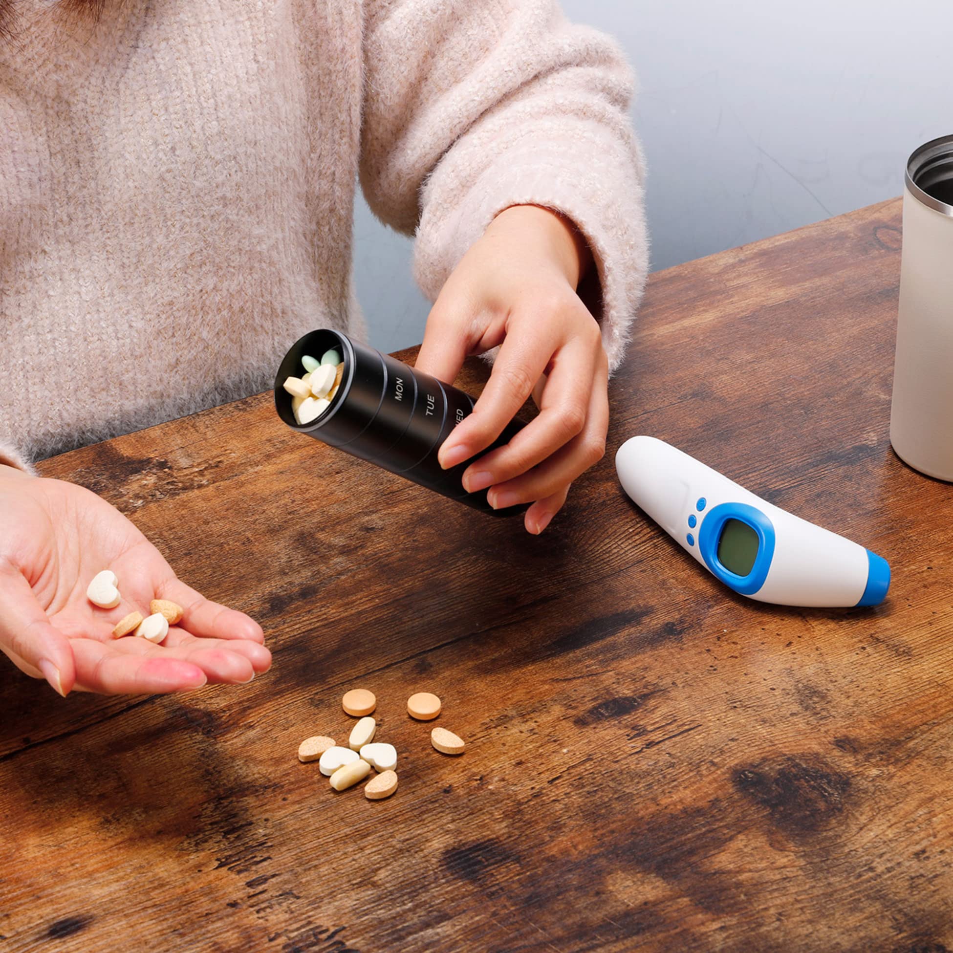 Metal Moisture Proof Weekly Pill Organizer