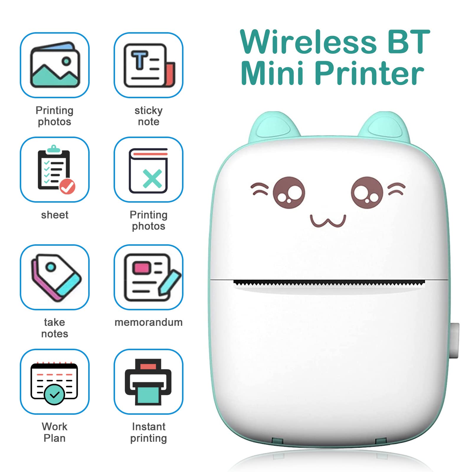 Portable Mini Kitten Thermal Printer