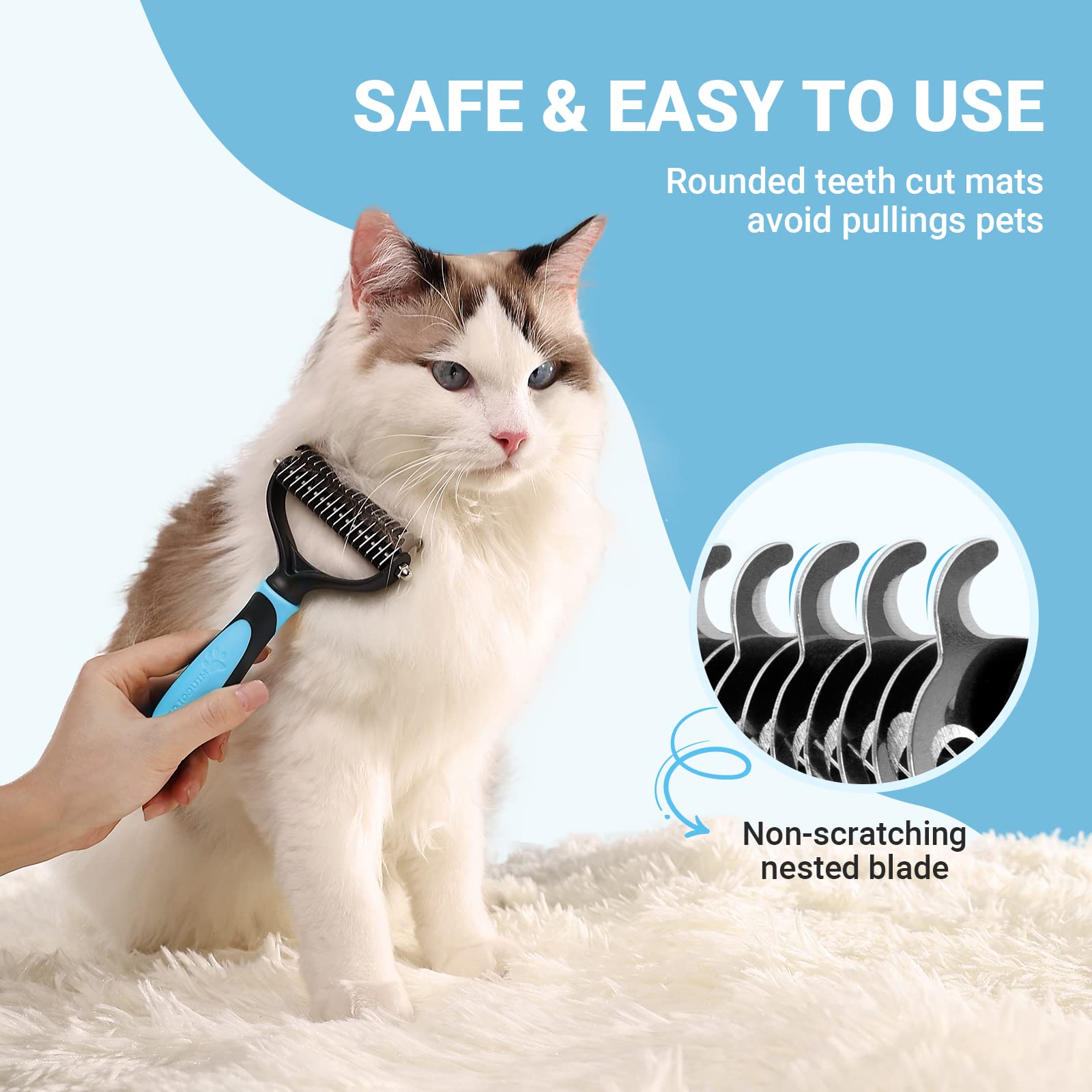 ColaPa  Undercoat Rake for Cats & Dogs