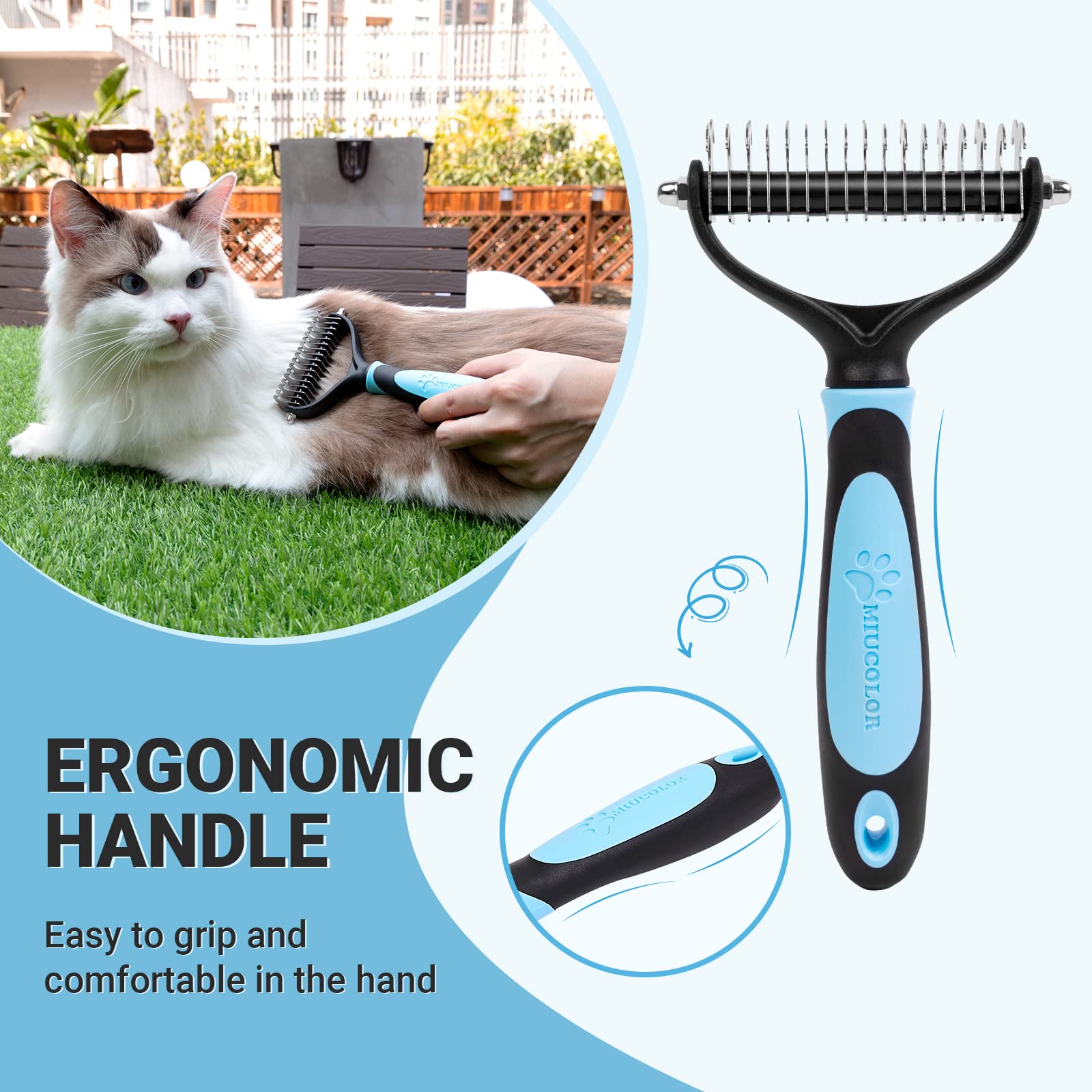 ColaPa  Undercoat Rake for Cats & Dogs