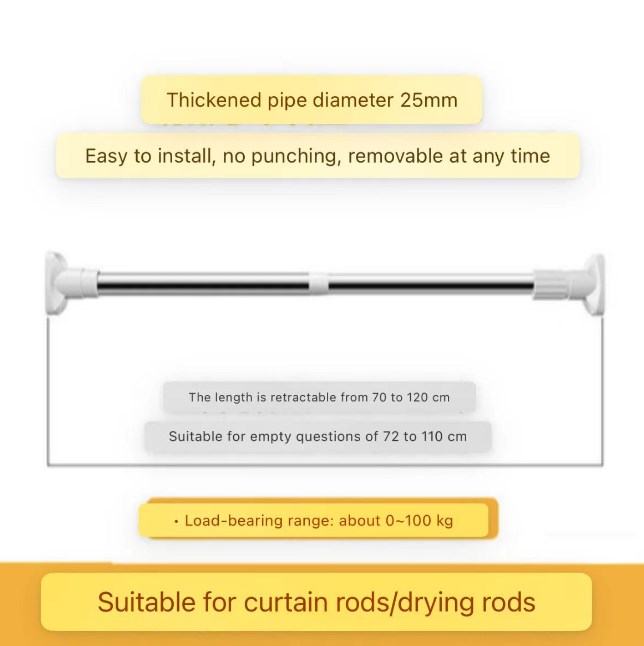 Clothing Hanger Telescopic Rod