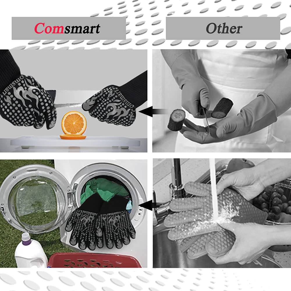 1472 Degree F Heat Resistant Grilling Gloves 