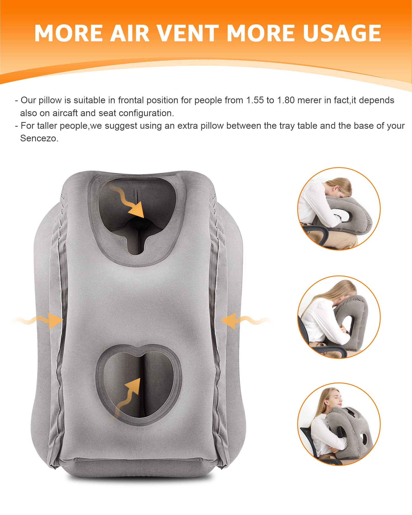  Inflatable Travel Pillow