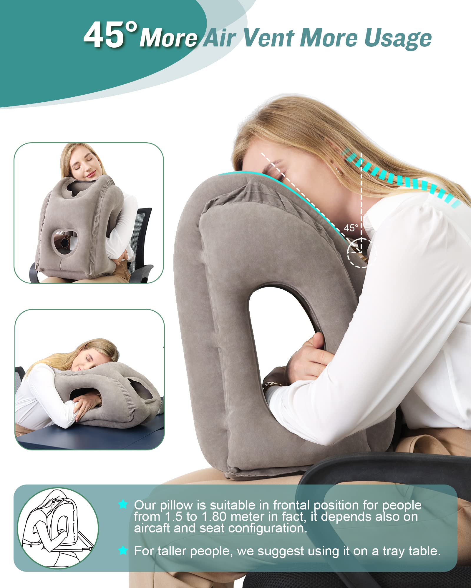  Inflatable Travel Pillow