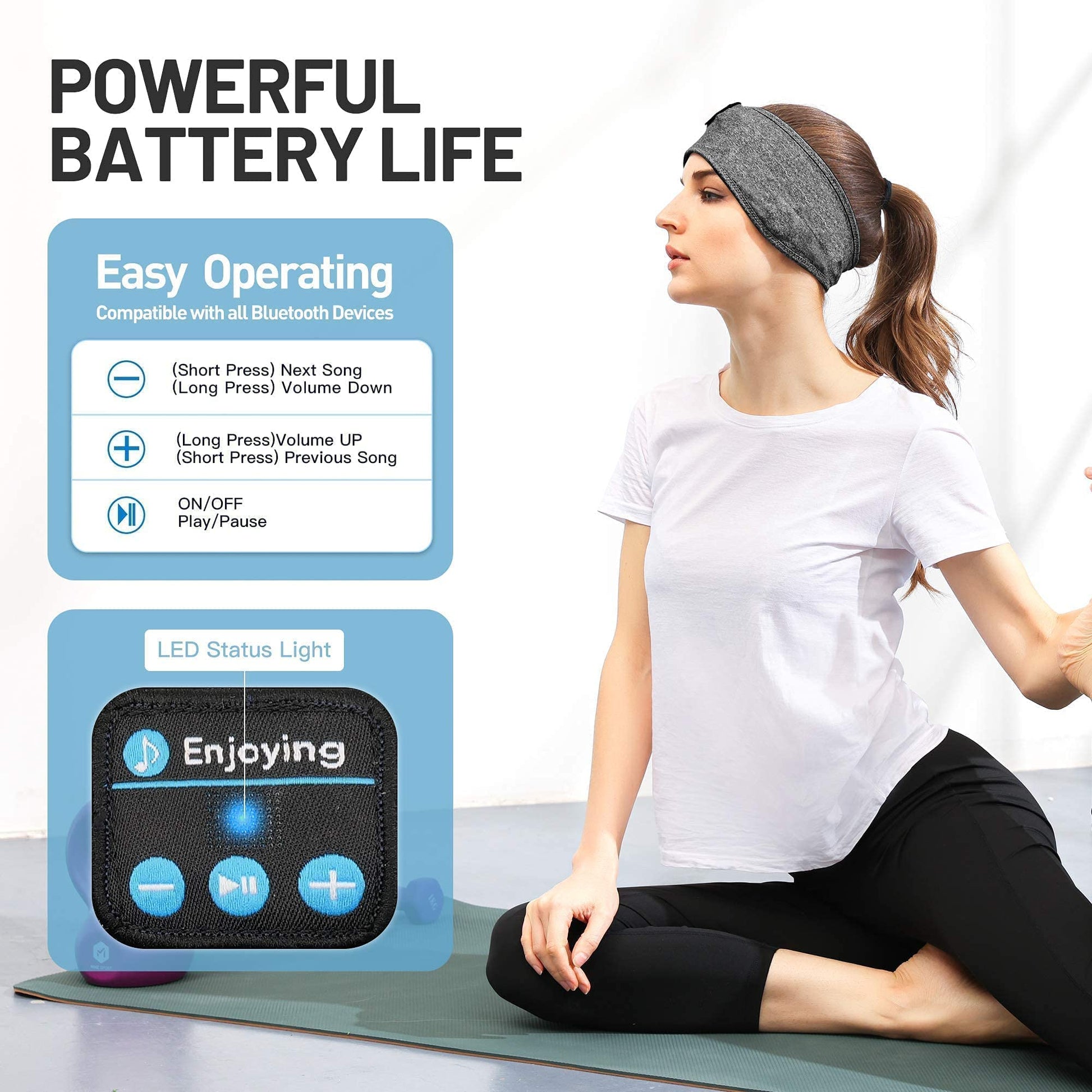 Bluetooth 5.0 Sports Sleep Bandana