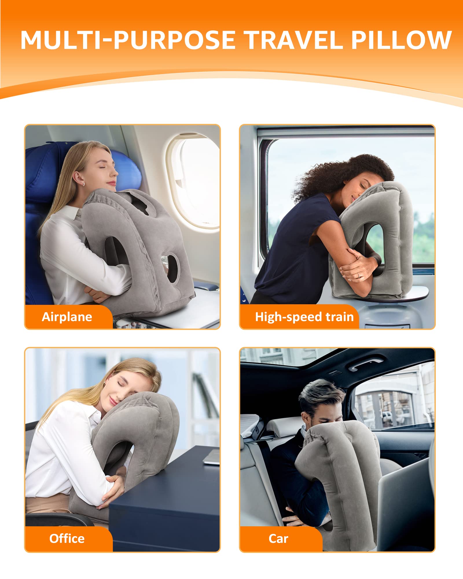  Inflatable Travel Pillow