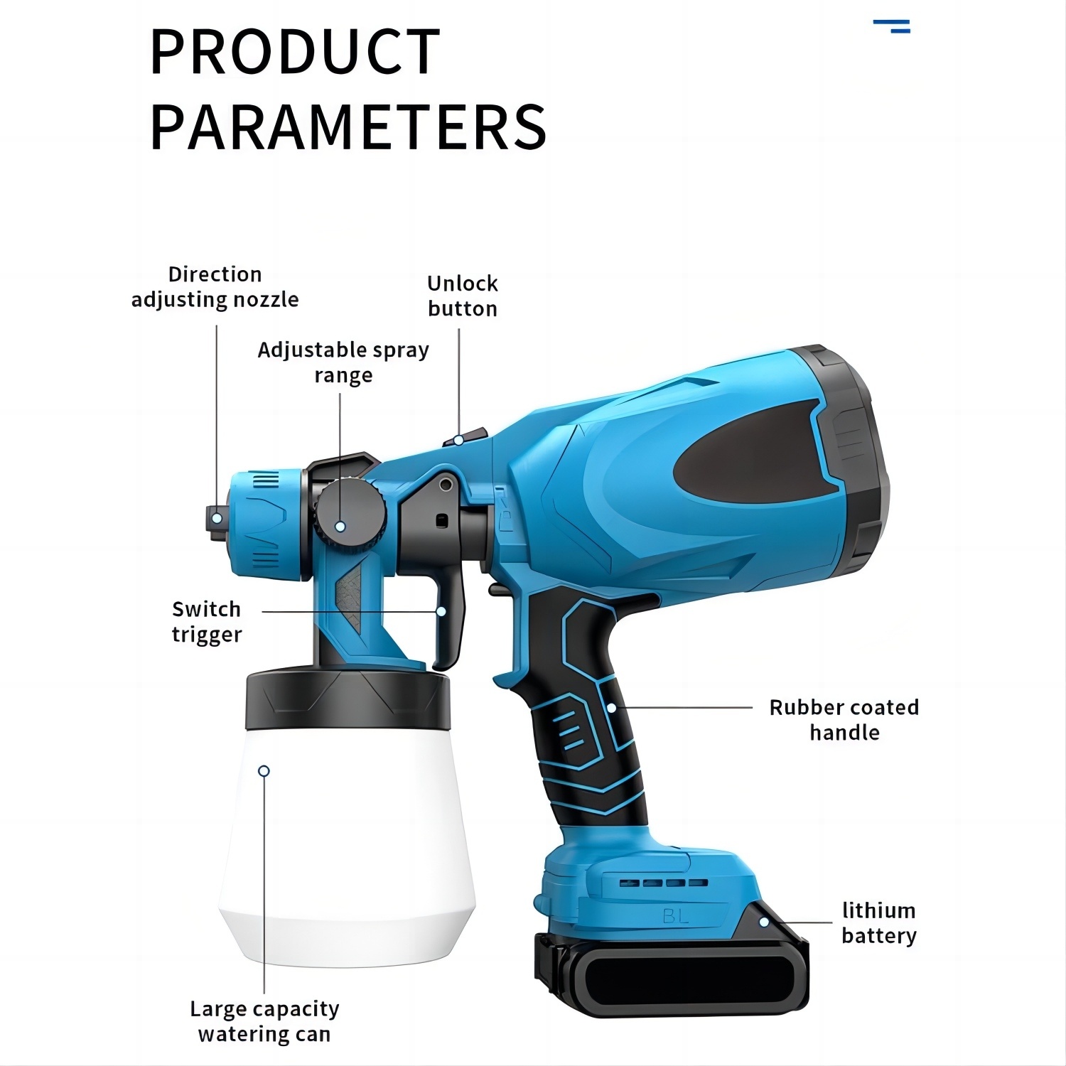 High-pressure Cordless Paint Sprayer 50