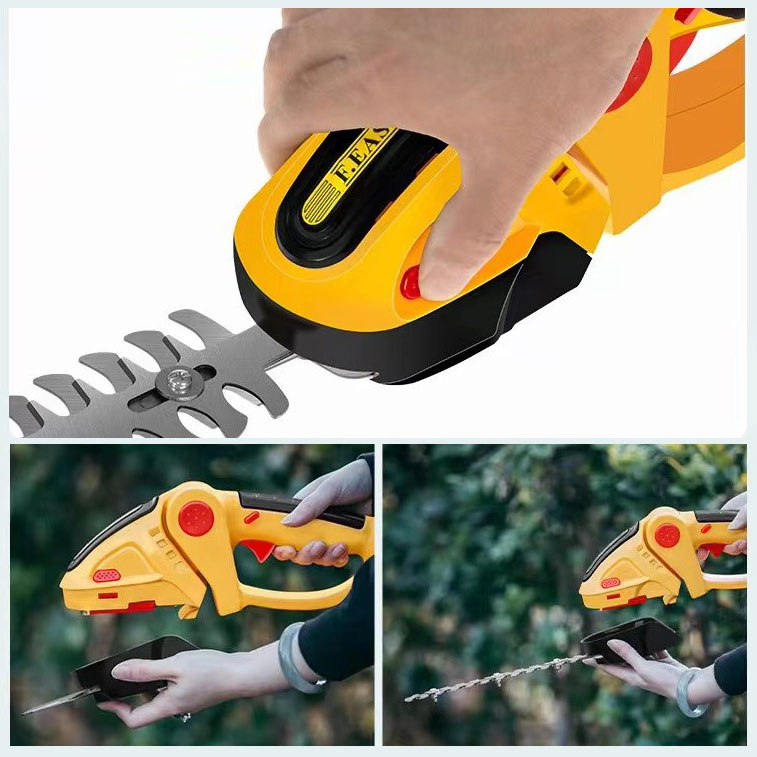 Cordless Grass Shear + Shrubber Handheld Trimmer