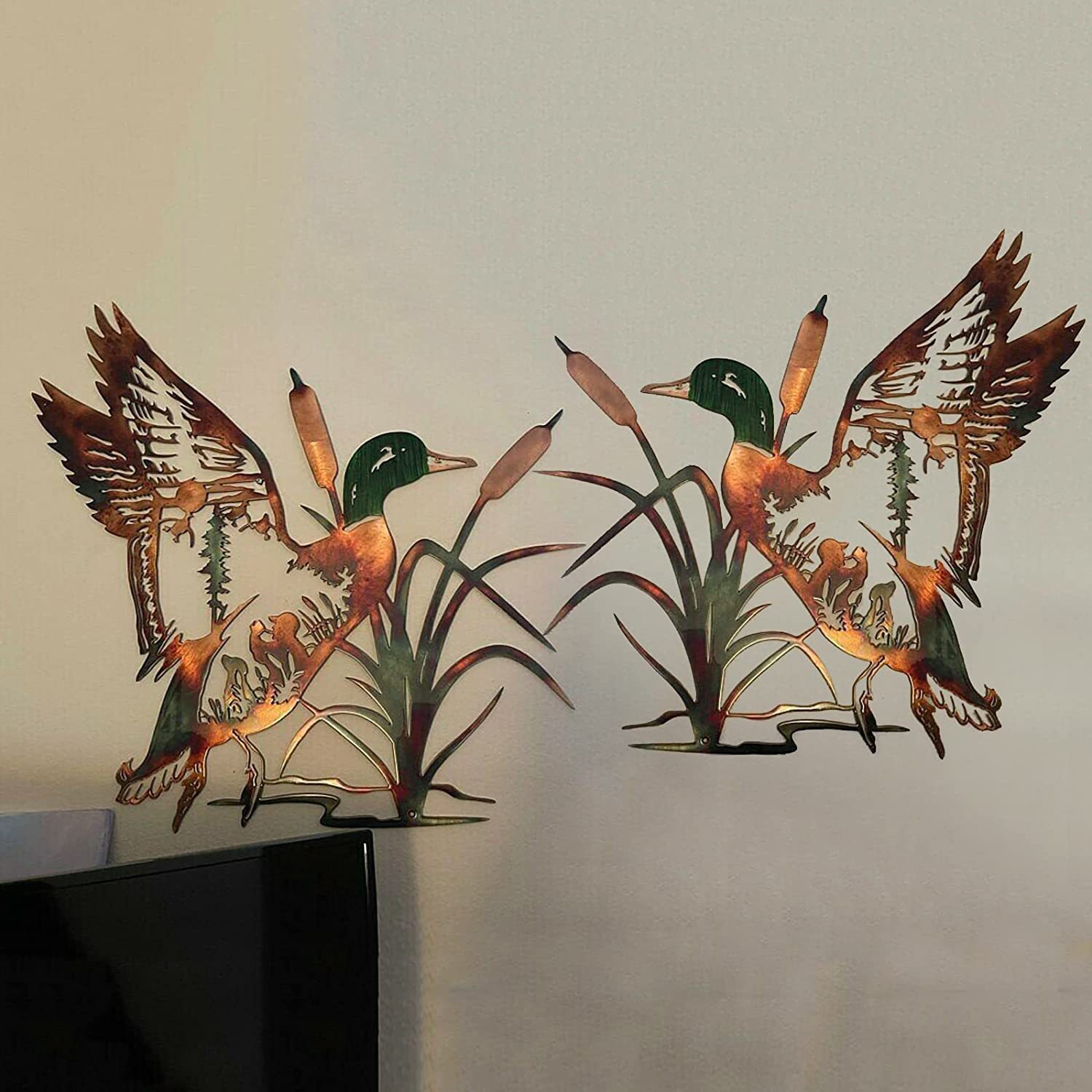 75% OFF -Rustic Style Wild Animals Metal Wall Decoration Art