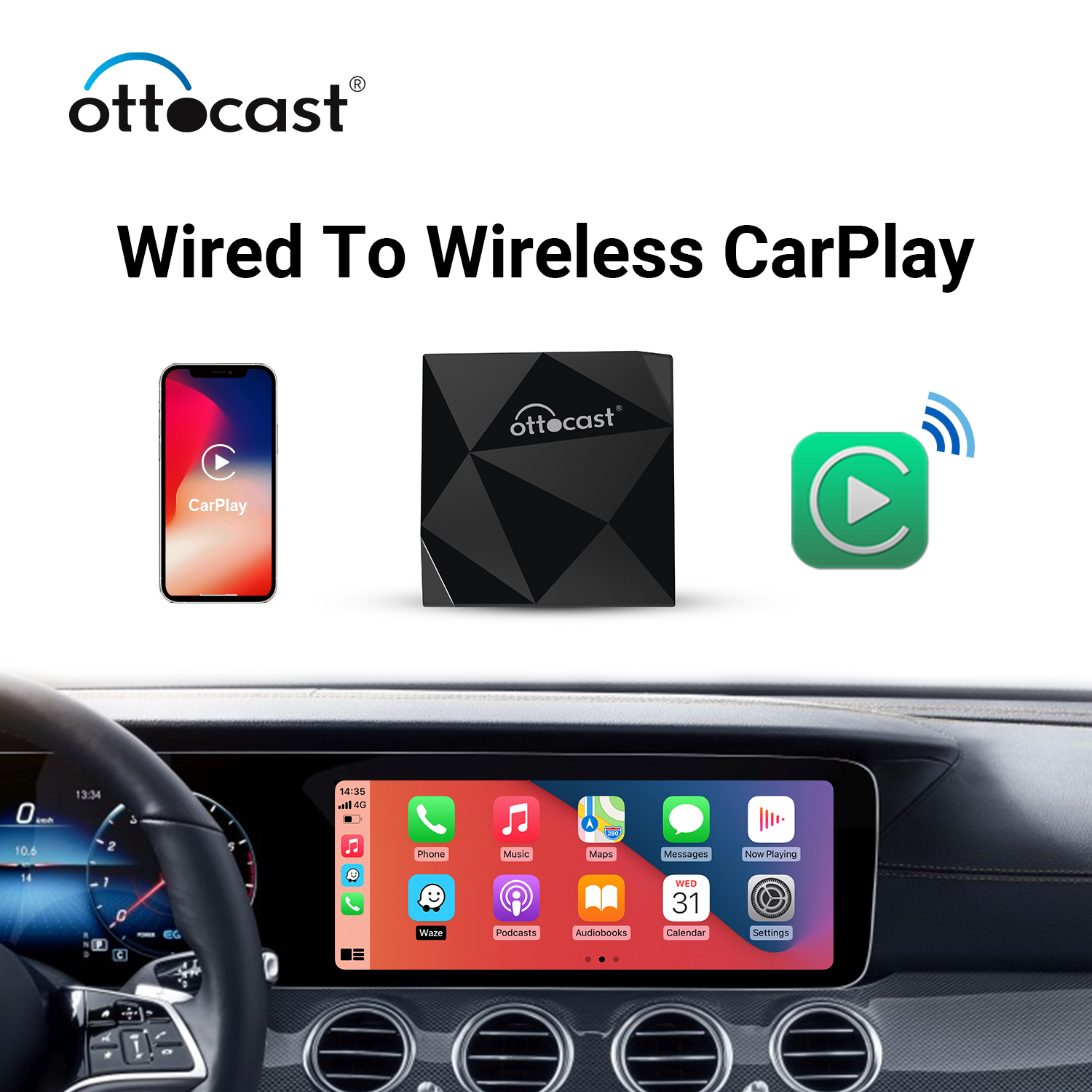 GEN2 CarPlay/Android Auto Wireless Adapter