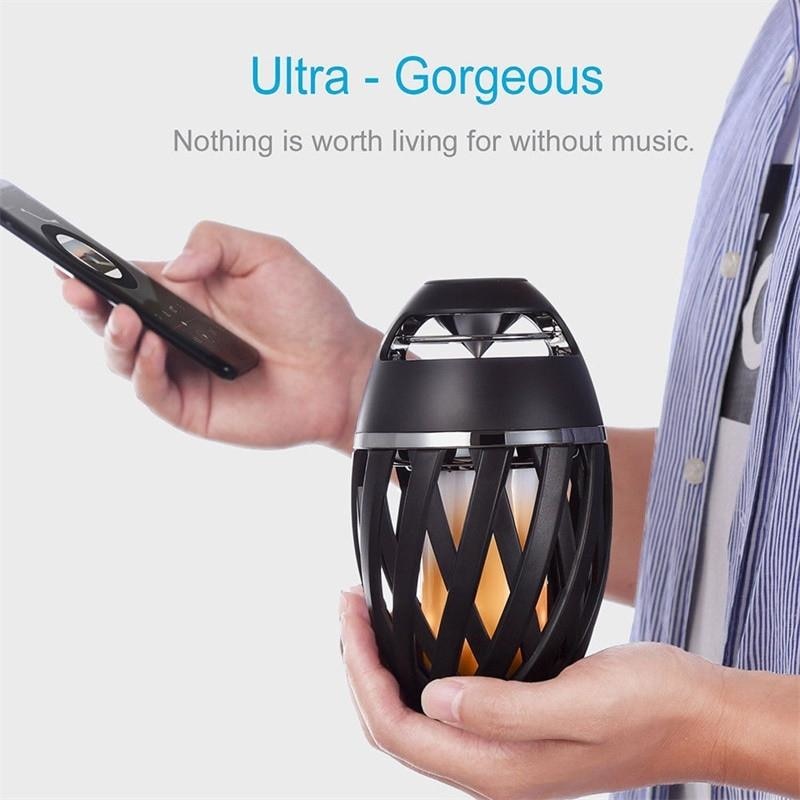 Outdoor Bluetooth Speakers Led Flame