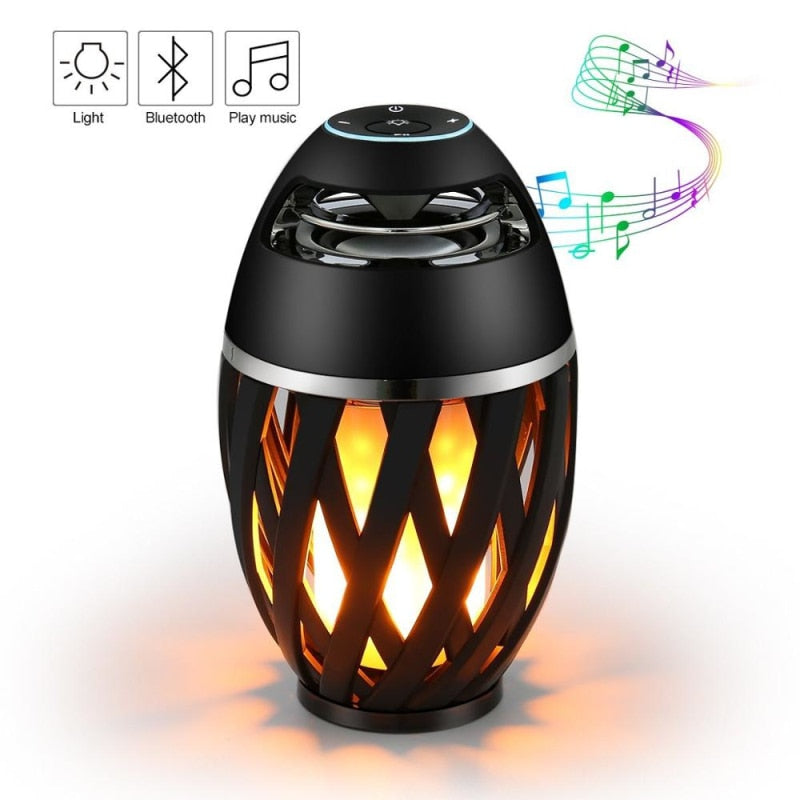 Outdoor Bluetooth Speakers Led Flame
