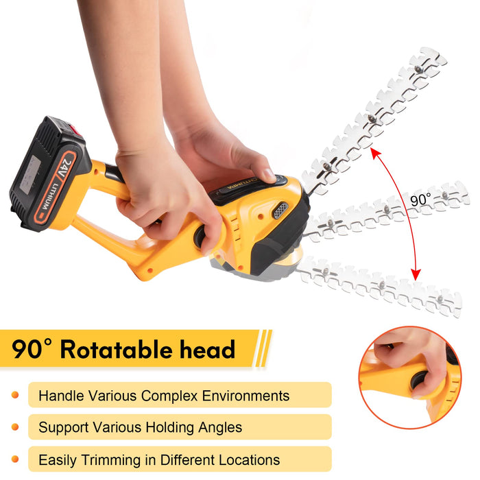 Cordless Grass Shear + Shrubber Handheld Trimmer