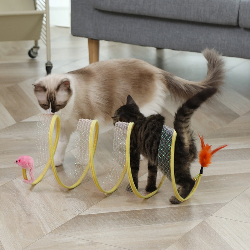 Cat Coil Spring Toy For Indoor Cats