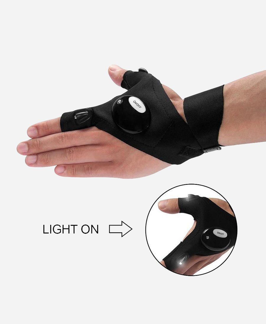 Tactical LED Flashlight Gloves