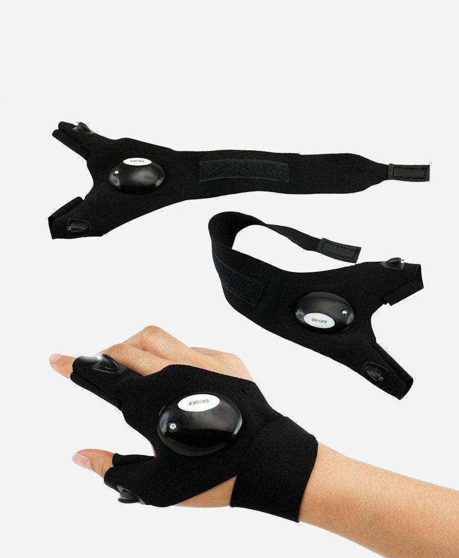 Tactical LED Flashlight Gloves