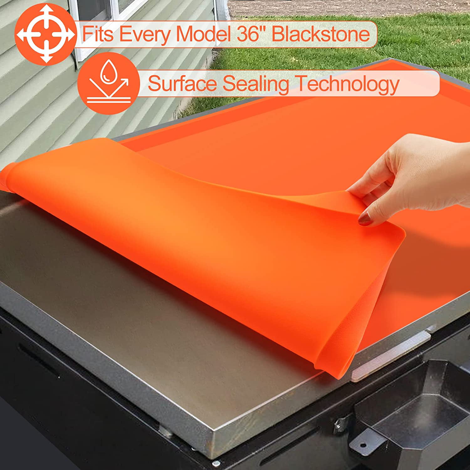  Heavy Duty Food Grade Silicone Grill Cover Mat 