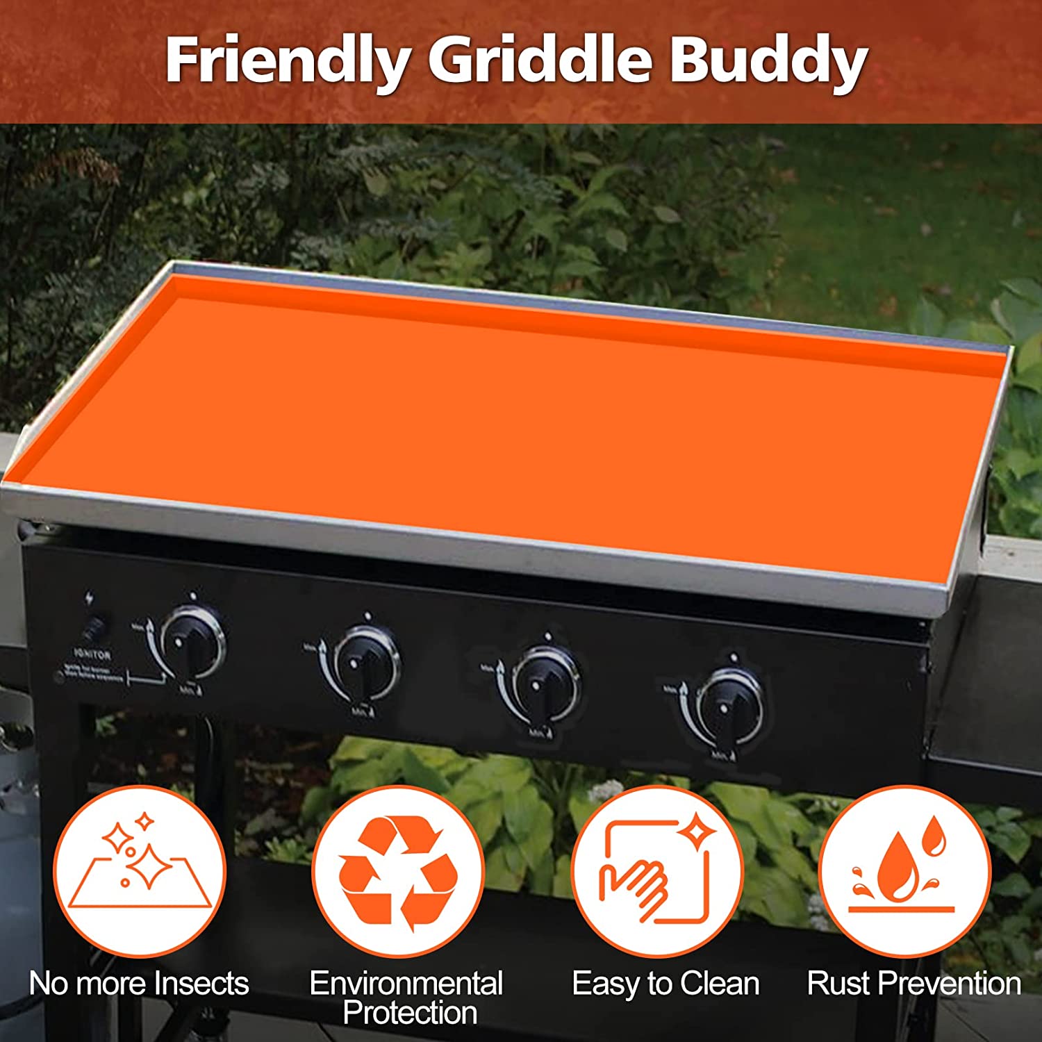  Heavy Duty Food Grade Silicone Grill Cover Mat 