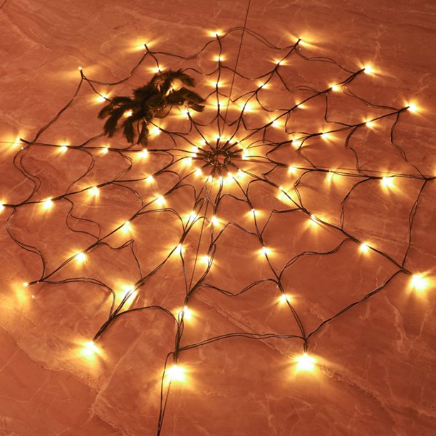 Halloween Decorative Spider Web Lighting