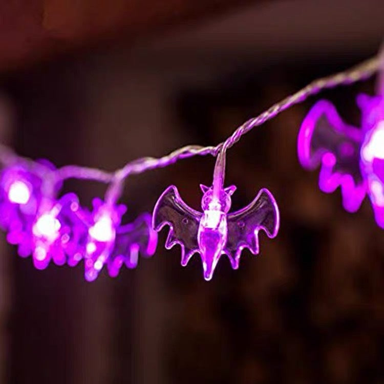 Halloween Purple Bat String Lights