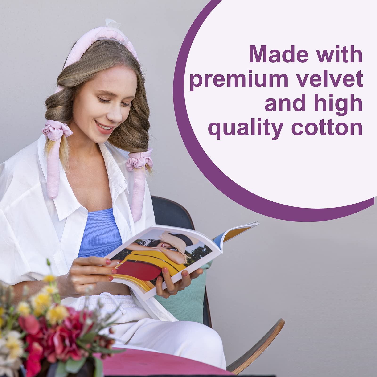 Heatless Curling Rod Headband