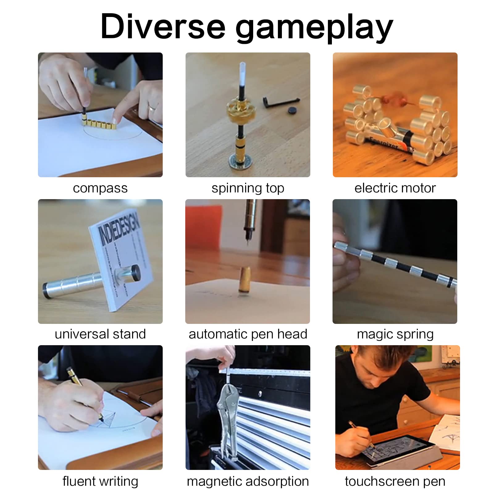 Multifunctional Deformable Decompression Magnet Writing Pen