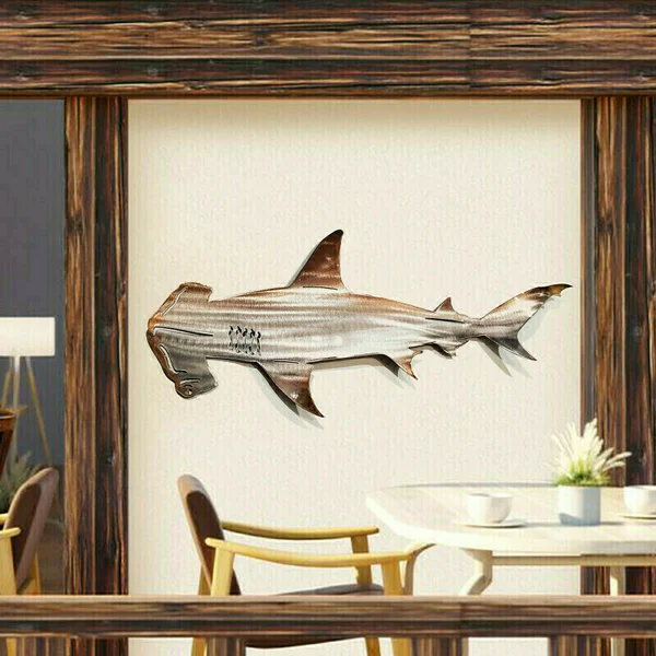  🦈 Metal Shark Art Wall Decor
