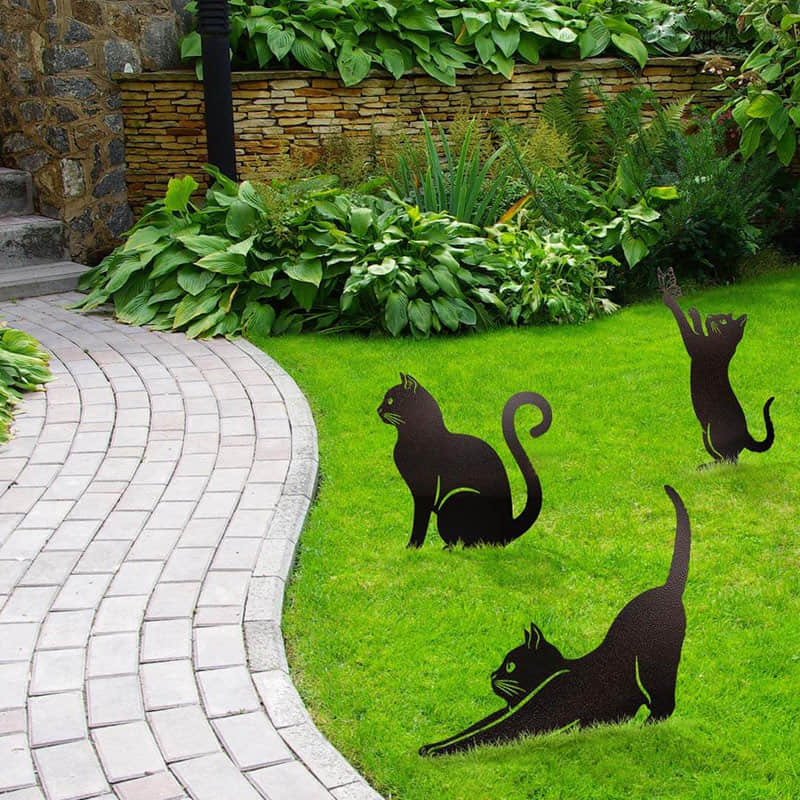 Garden Art - Cats 3 Pack