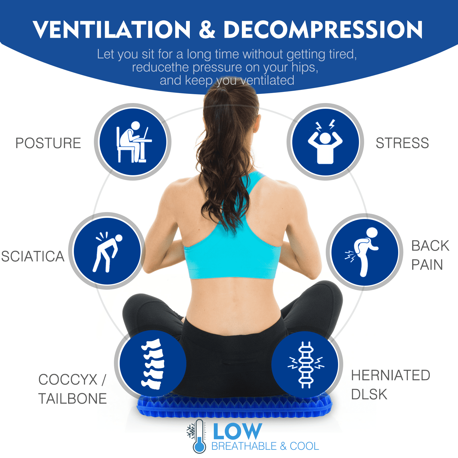 Last Day Promotion SAVE 49%OFF🔥Gel Pressure Relief Cushion