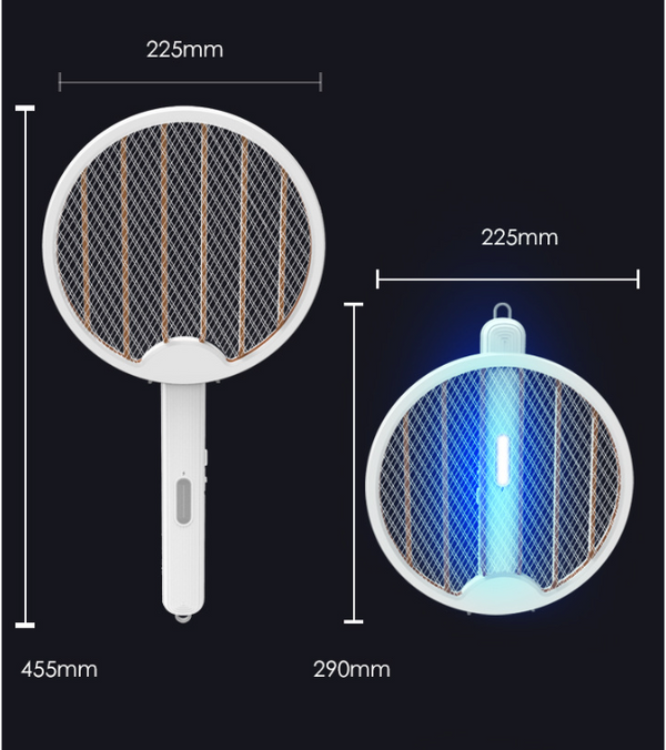 ANGLE-ADJUSTABLE MOSQUITO KILLER RACKET