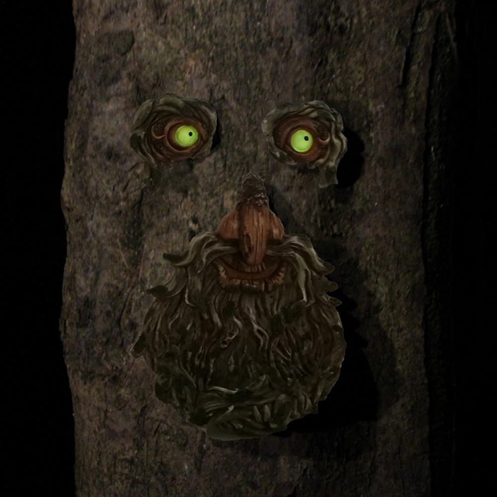 Beard Old Man Faces Bird Feeder