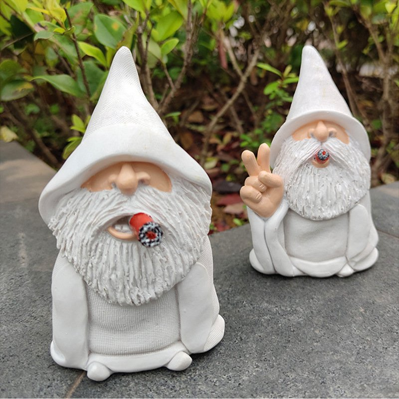 Garden Gnome Resin Statue
