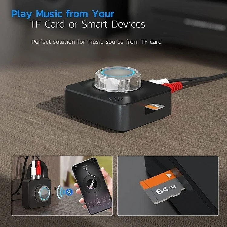 Bluetooth 5.0 RCA Stereo Receiver