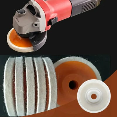 Wool Felt Polishing Wheel Disc Pack 