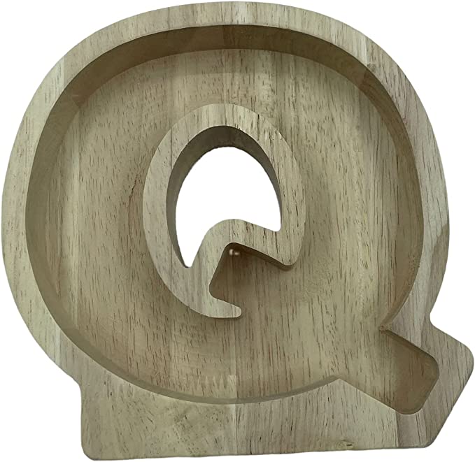 Wooden Letter Shaped Wall Hanging Planter-A To Z