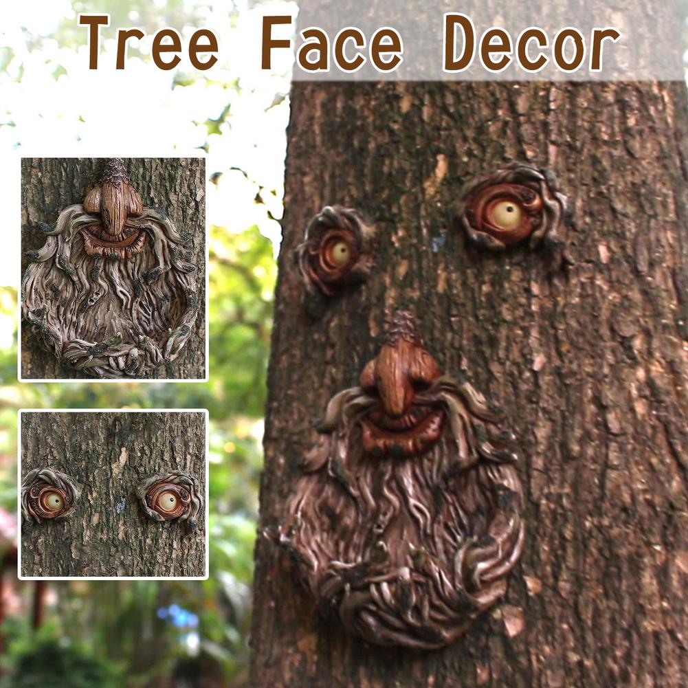 Beard Old Man Faces Bird Feeder