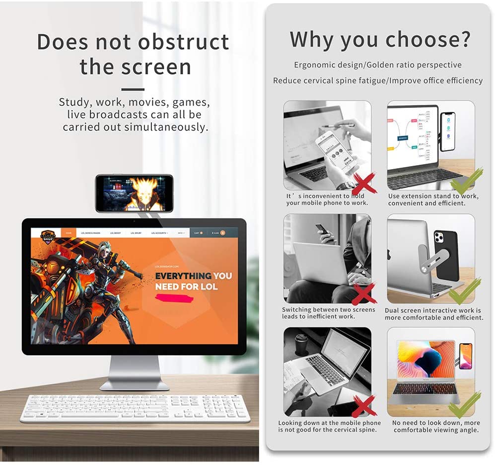 Laptop Bracket Adjustable Phone Holder