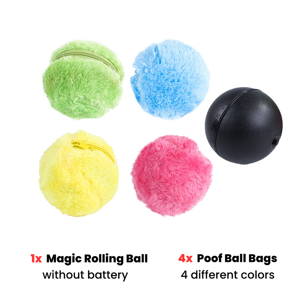 Poof Play Automatic Rolling Ball with 4 Color Ball Cover