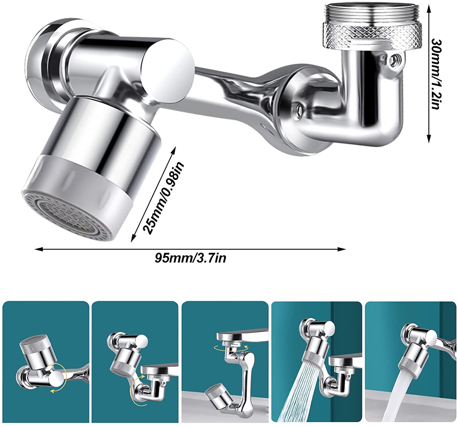 1080° Rotating Splash Filter Faucet