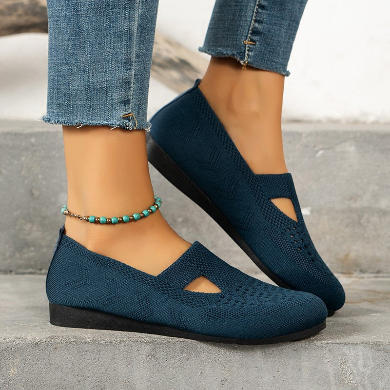 Women's Mesh Flat Comfort Fly Knit Shoes