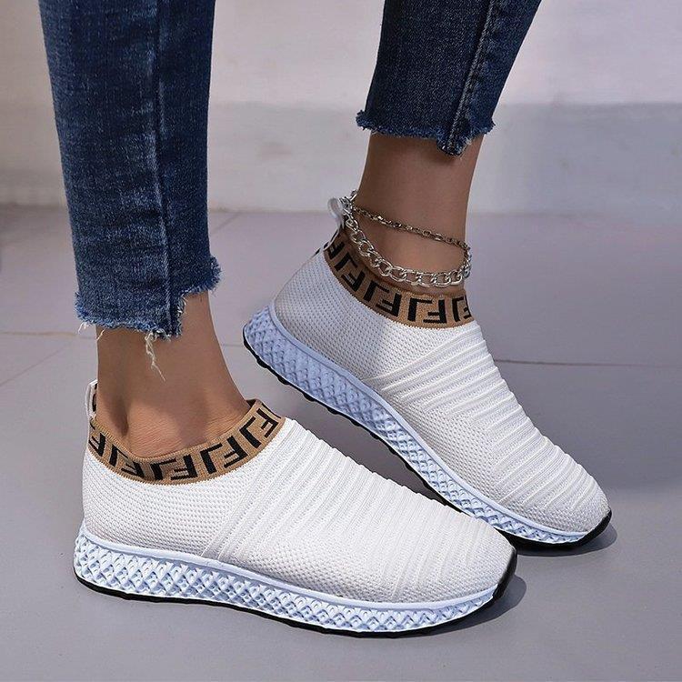 Mesh Fashion Ladies Casual Fly Knit Shoes