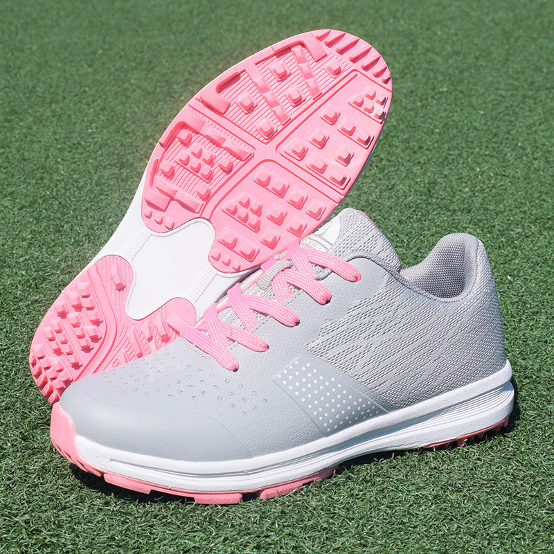 Women's Large Size Waterproof Nonslip Golf Shoes